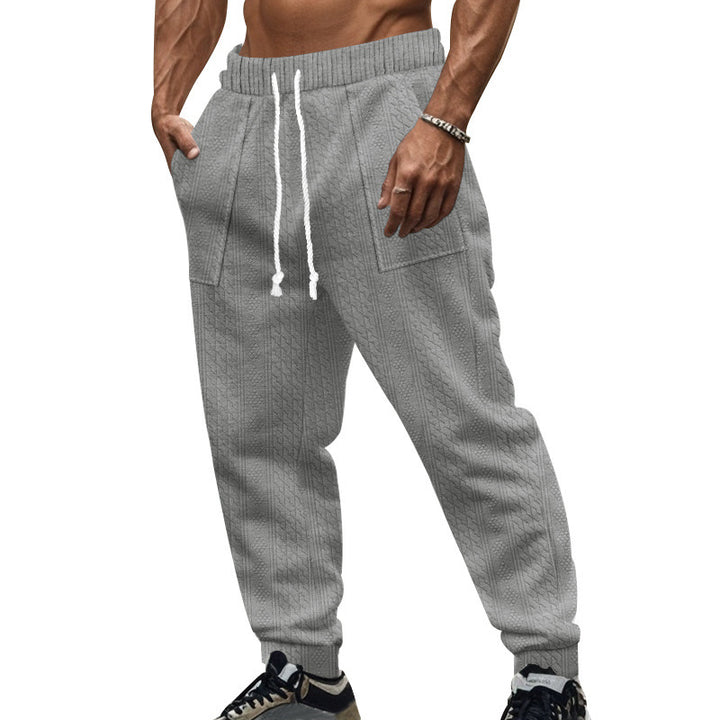 Casual knit jogger pants for men with elastic waist and convenient pockets Lune London