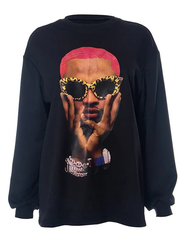 Ladies' sweatshirt with artistic print Lune London