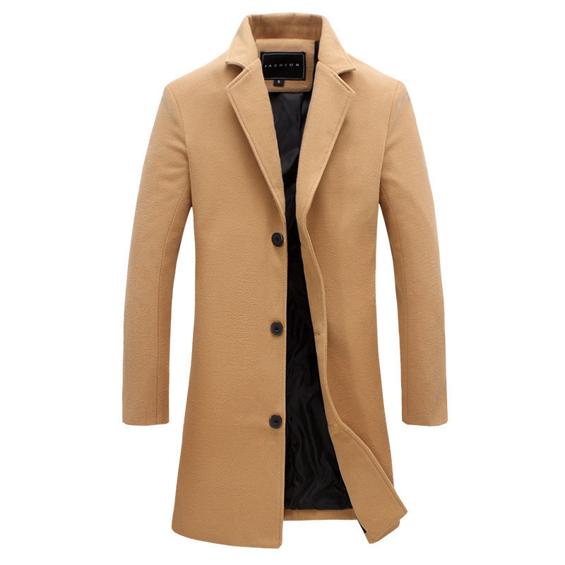 Lune London | Men's Elegant Wool Coat with Modern Cut and Warm Interior
