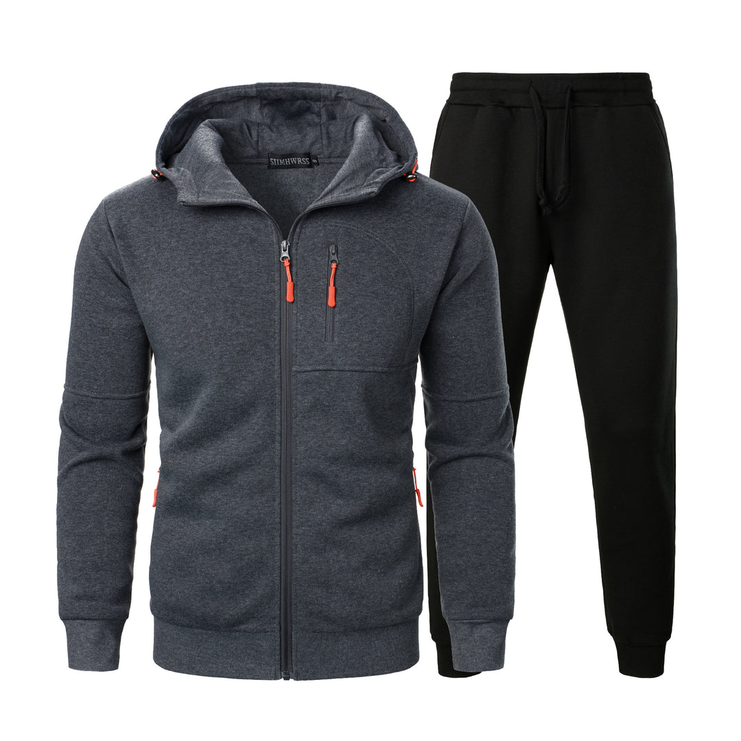 Men's sporty hoodie set and jogging pants with practical pockets Lune London