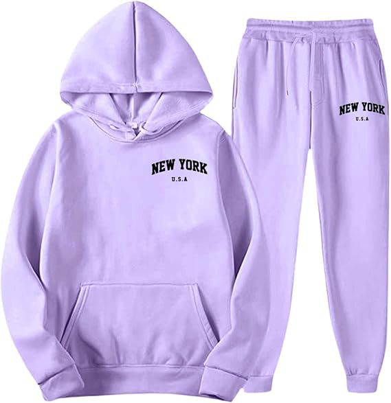 Women's Hooded Sweat Suit with high-quality material and modern lettering Chic & Stil