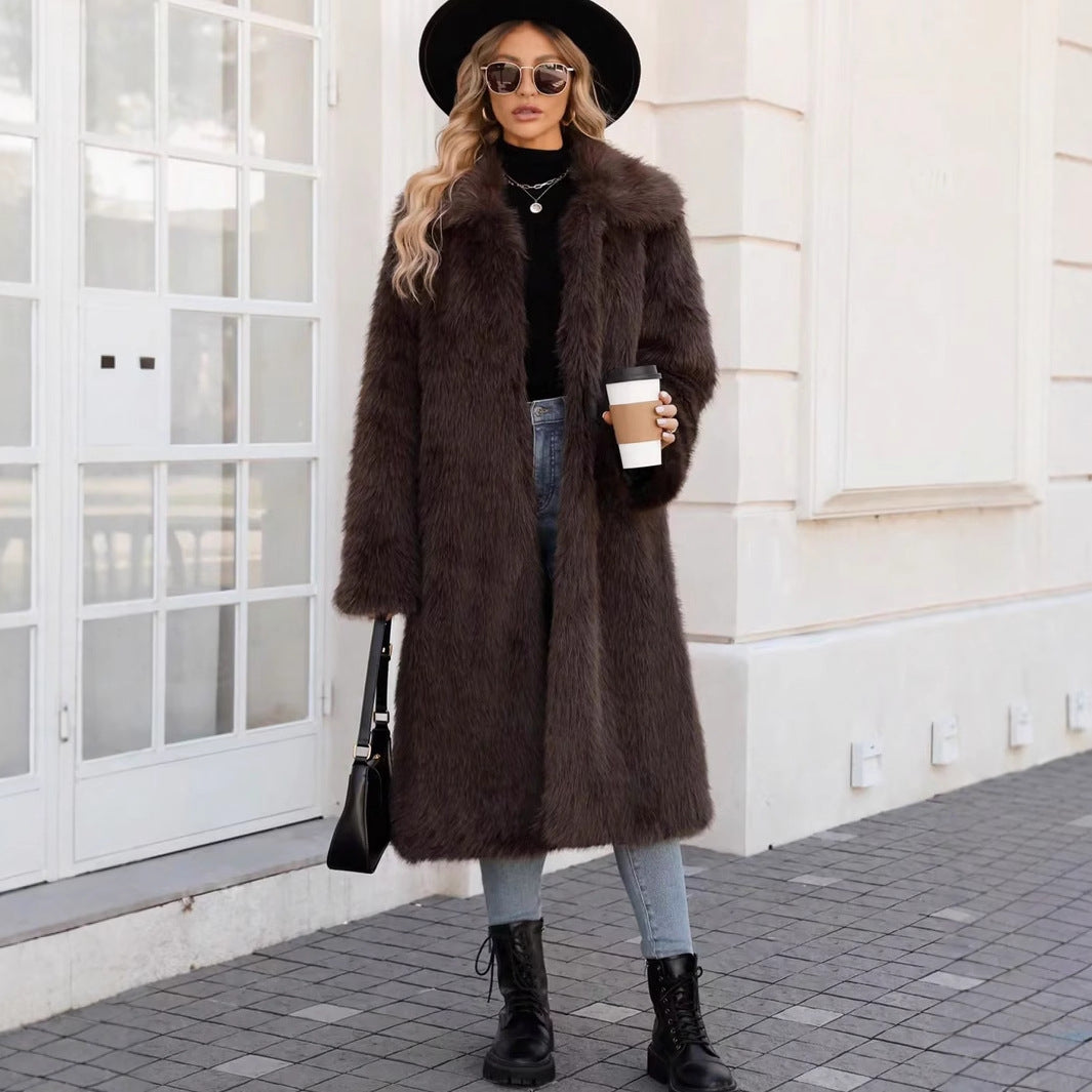 Ladies oversized soft coat with modern cut Lune London