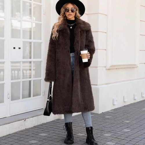 Ladies oversized soft coat with modern cut Lune London