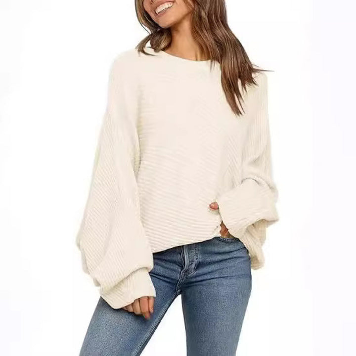 Oversized knitted sweater for women with casual sleeves Lune London