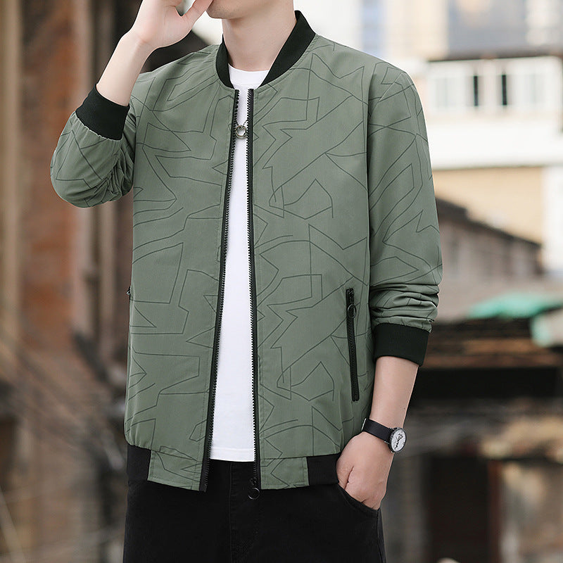 Lightweight bomber jacket for men with a sporty fit and practical zippered pockets Lune London