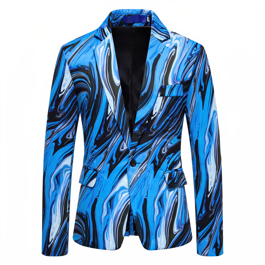 Designer Blazer for men with striking marble pattern Lune London