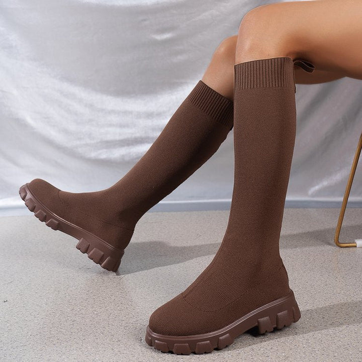Women's Fashionable Sock-Like Boots with Non-Slip Sole Lune London