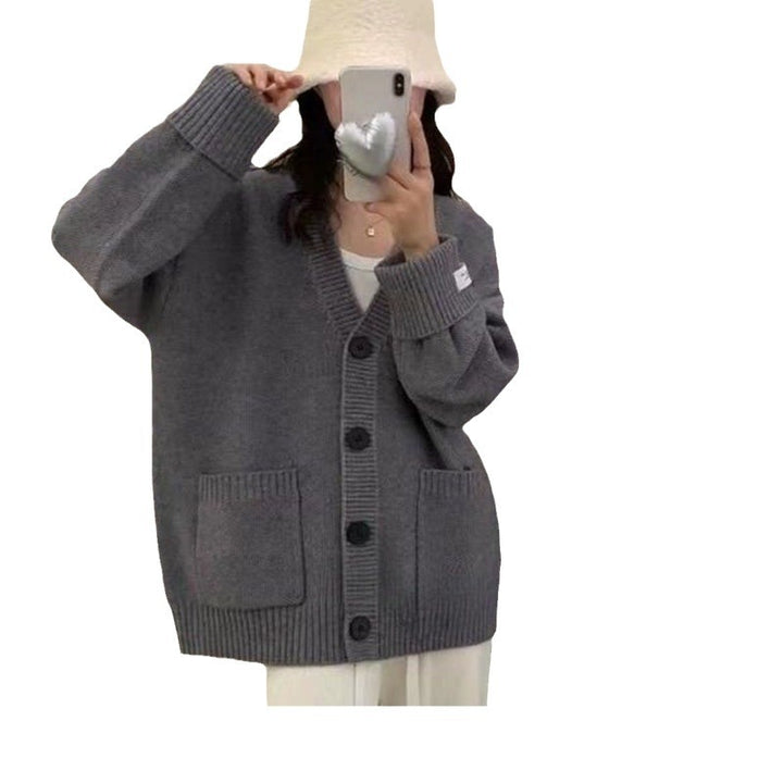 Cardigan Décontracté Surdimensionné pour Femmes avec Grandes Poches et Détails de Boutons Chic & Stil