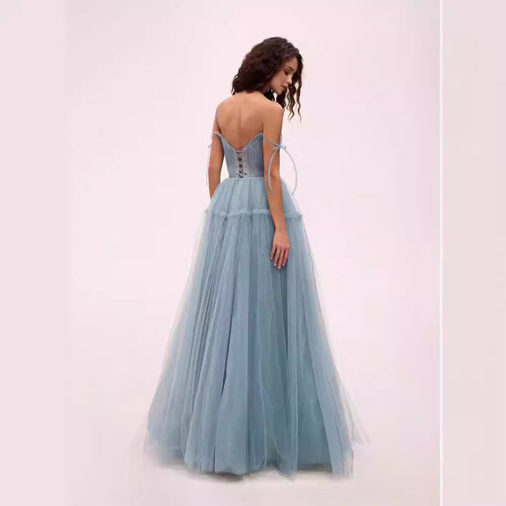 Ladies evening dress made of the finest tulle from Lune London