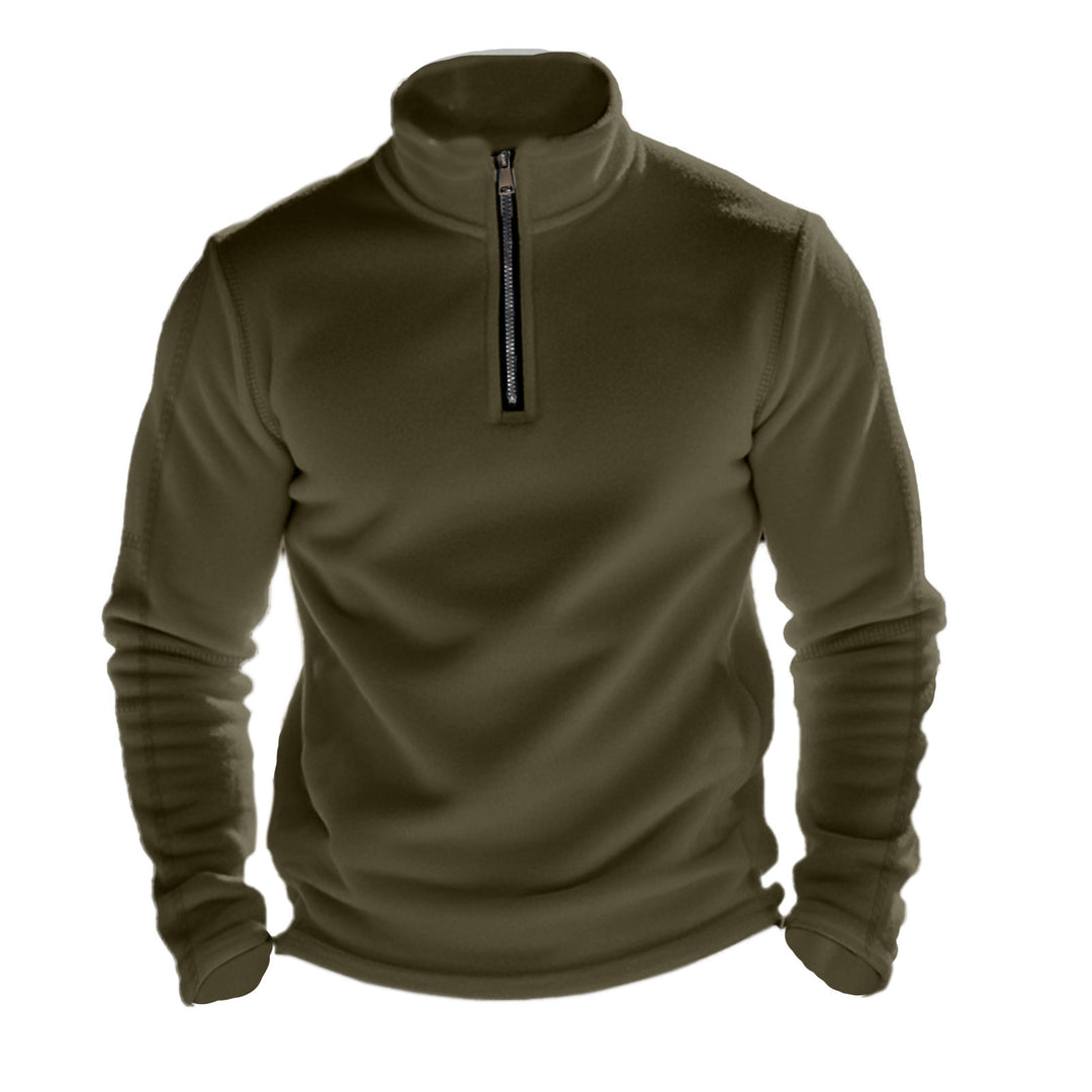 Men's polyester jacket with stand-up collar and zipper Lune London