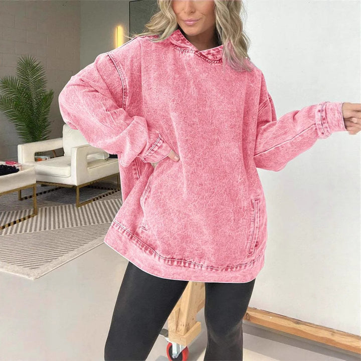 Casual denim hoodie for women Lune London