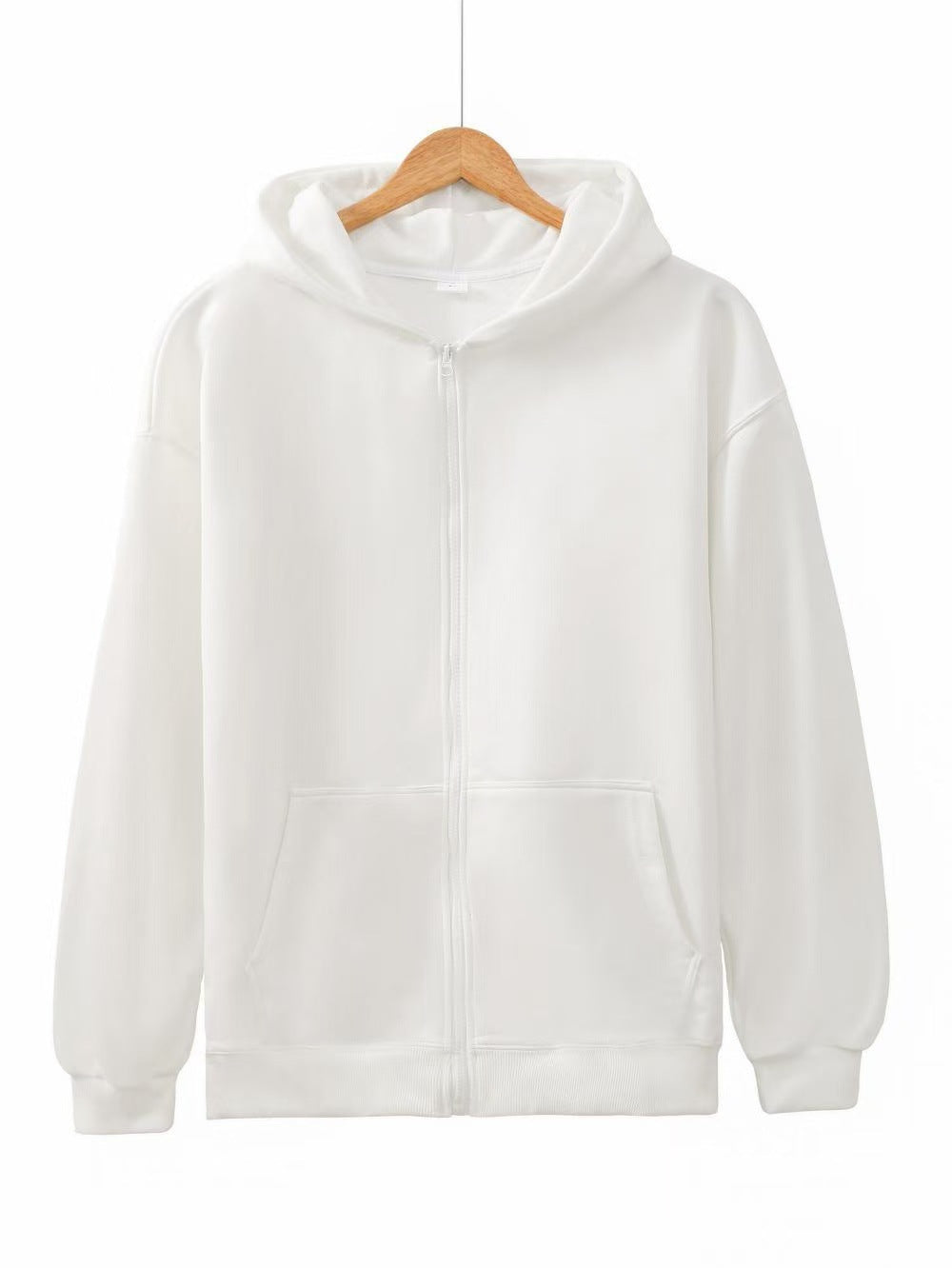 Ladies hoodie jacket with full zip and practical pockets Chic & Stil