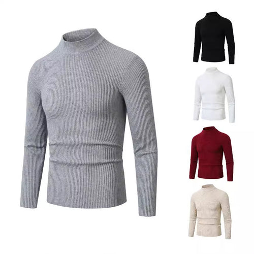 Pullover à col roulé tendance pour hommes en laine fine Lune London