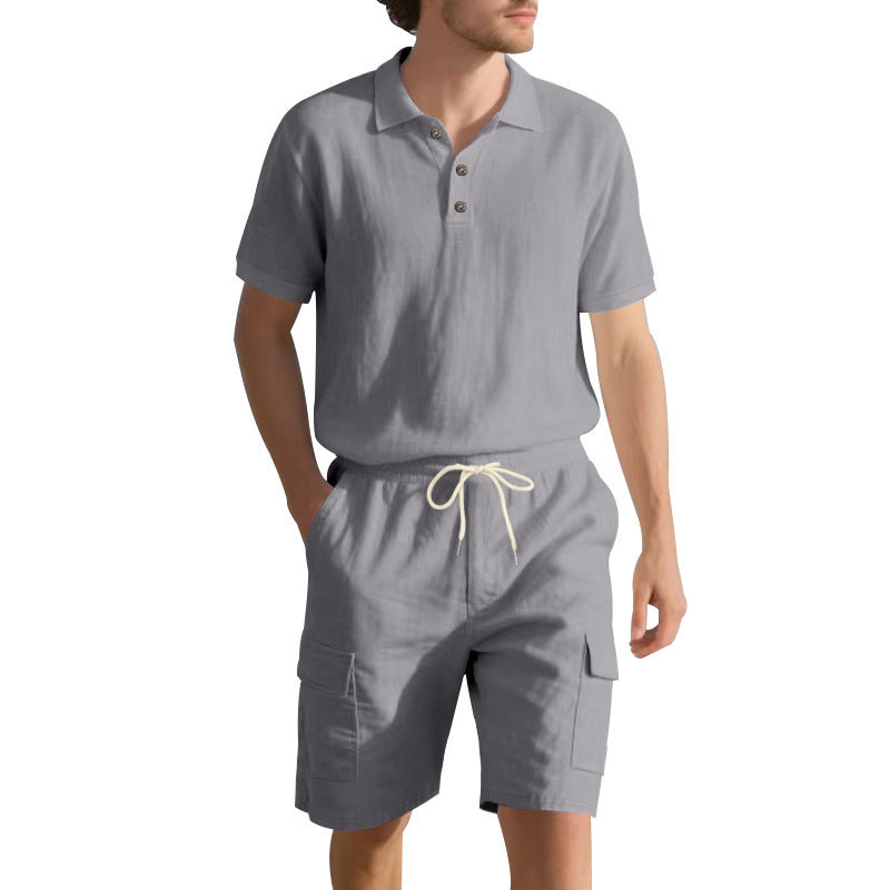 Men's Polo and Cargo Shorts Set Lune London