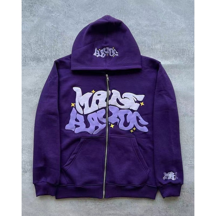 Veste à capuche pour femmes avec lettrage graphique et coupe décontractée Chic & Stil