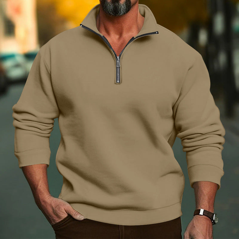 Men's fleece hoodie with zipper and comfortable cuffs Lune London