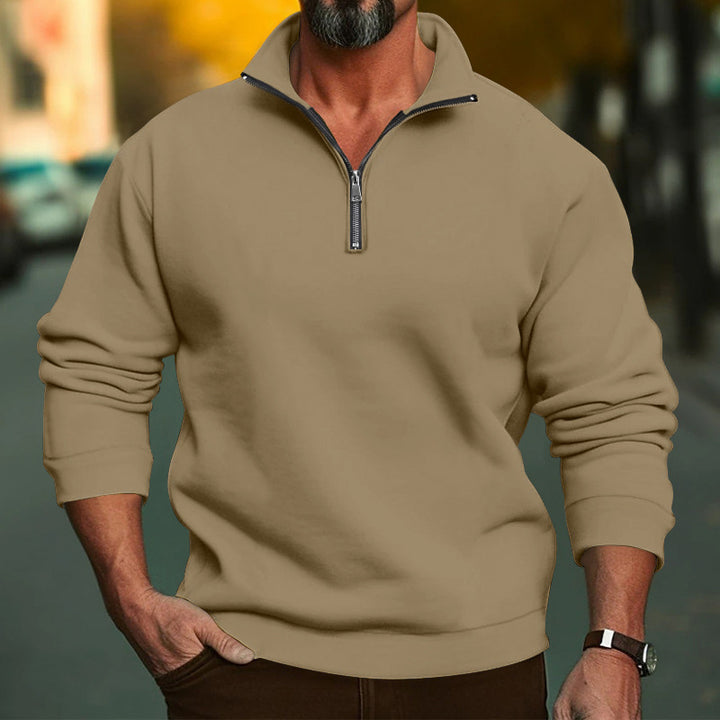 Men's fleece hoodie with zipper and comfortable cuffs Lune London