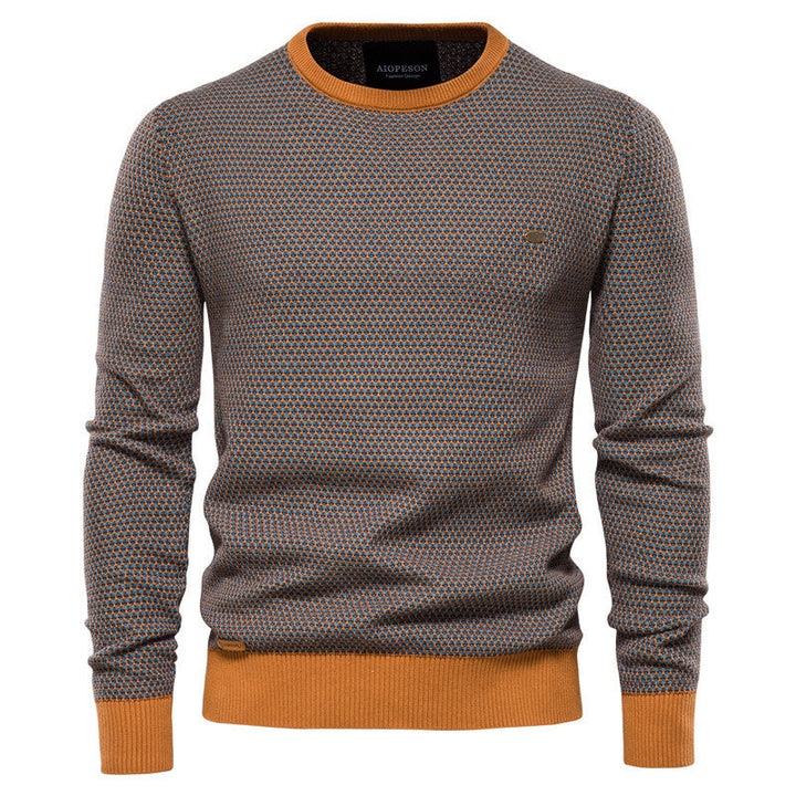 Men's Knit Pullover In A Modern Honeycomb Pattern with A Pleasant Wearing Feeling Lune London