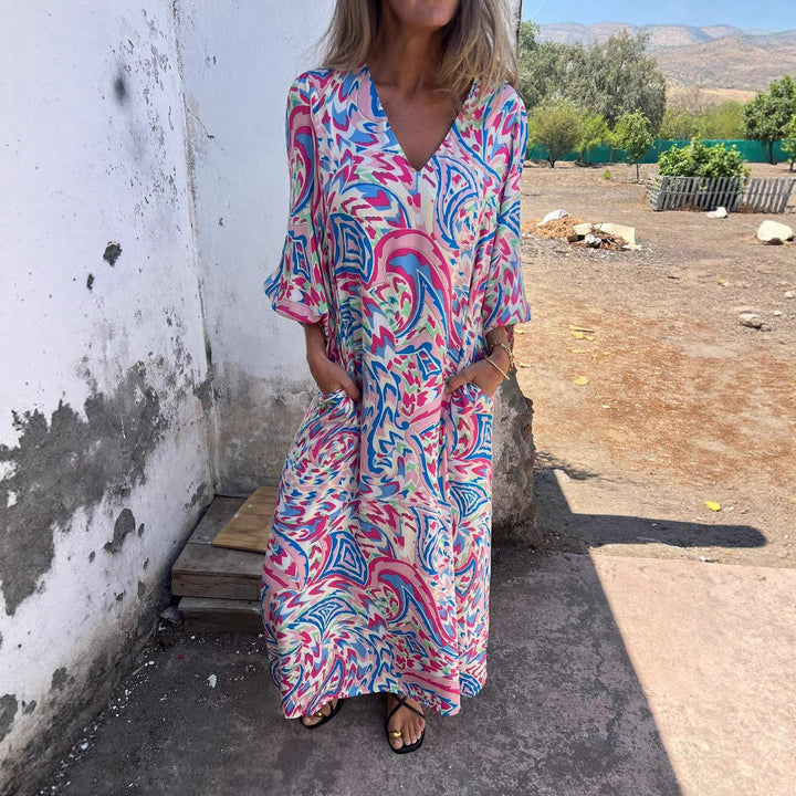 Chic and Stylish Women's Vibrant Printed Maxi Dress