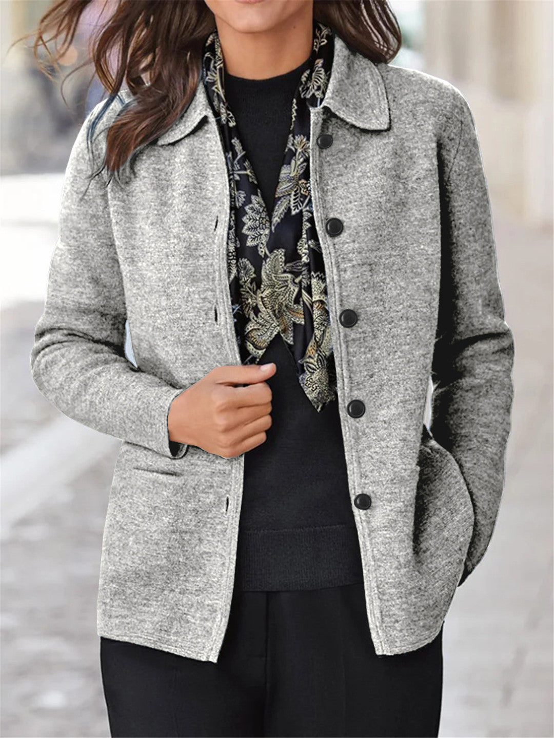 Ladies Elegant and cozy knitted jacket Lune London