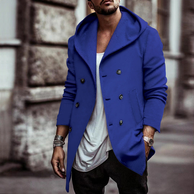 Trendy transition jacket for men with hood and elegant details Lune London