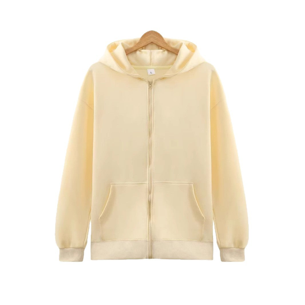 Ladies hoodie jacket with full zip and practical pockets Chic & Stil