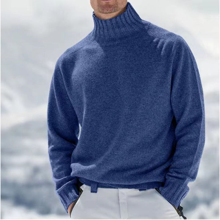 Men's Turtleneck Sweater Made Of High-Quality Wool with Textured Details Lune London