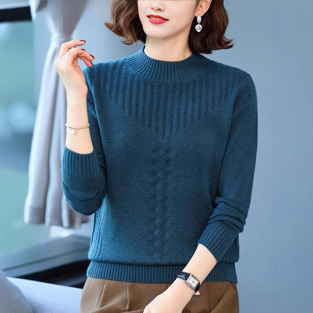 Pull en maille élégant pour femme avec motif en relief moderne Chic & Stil