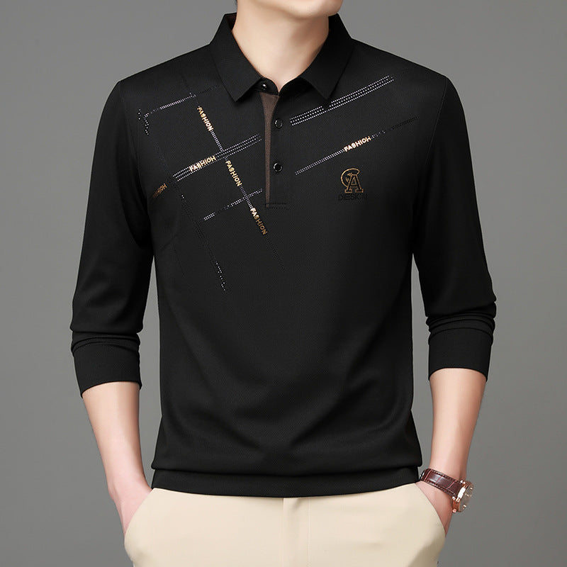 Men's polo t-shirt with stylish graphic print and high-quality functional material Lune London