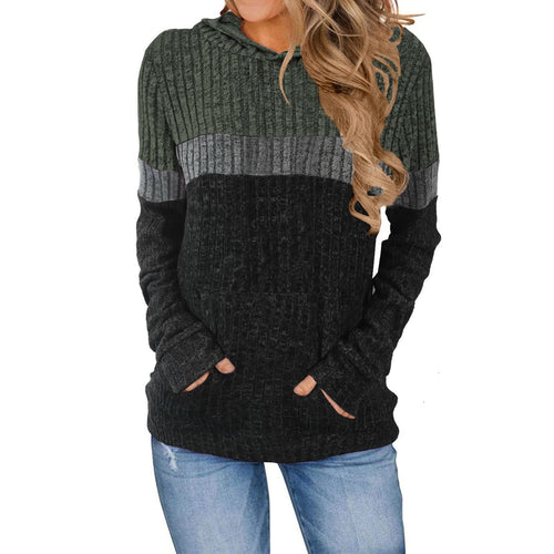 Women's hoodie with textured surface and practical pockets Lune London