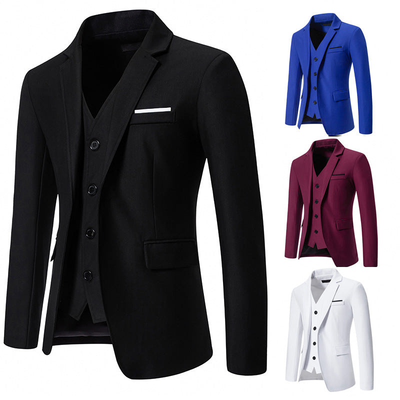 Elegant men's suit with blazer, vest, and pants Lune London