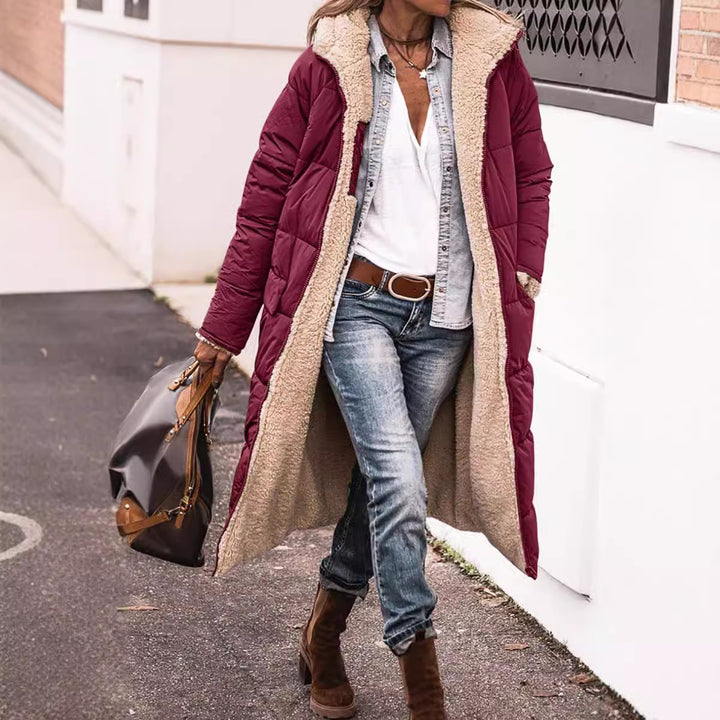 Women cozy long down coat Lune London