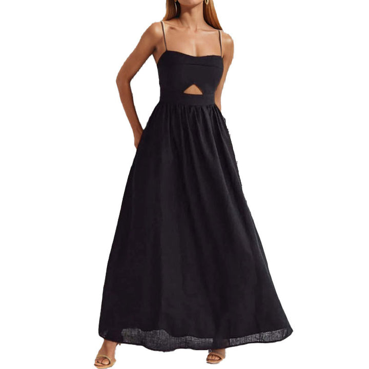 Robe maxi femme avec détail découpé et jupe fluide Chic & Stil