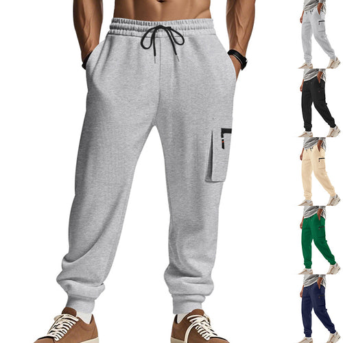Men's cargo pants with practical side pockets and elastic waist Lune London