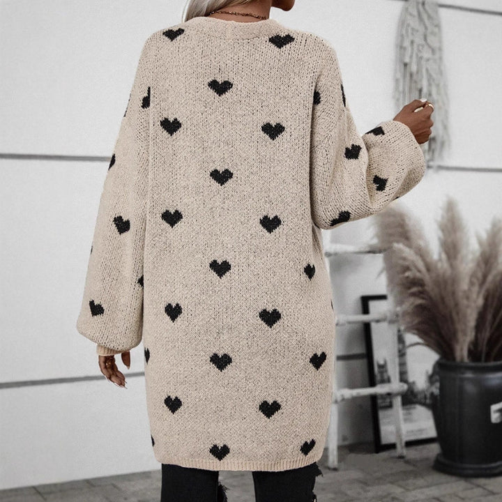 Gilet femme avec motif cœur et coupe décontractée Chic & Stil