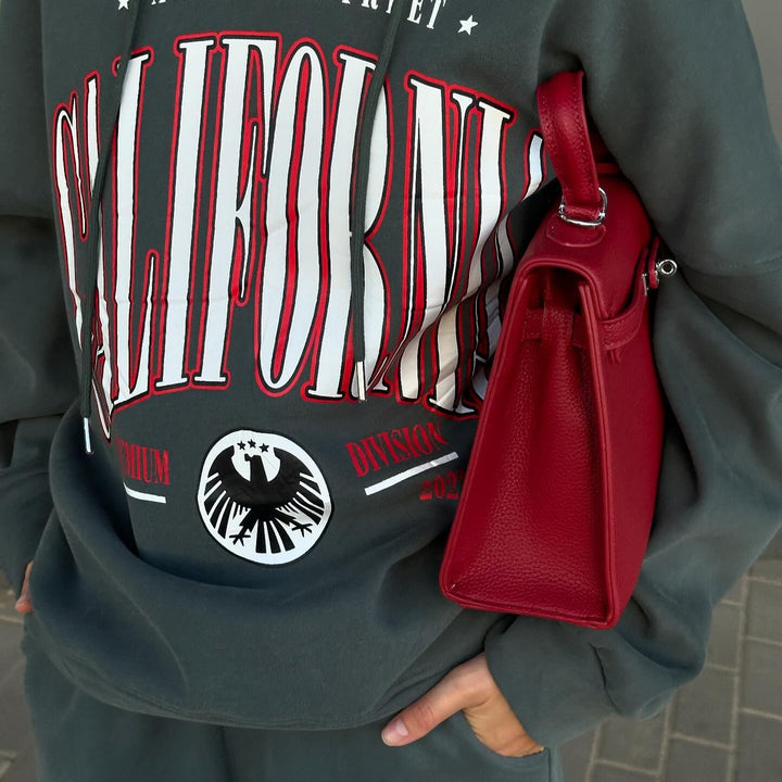 Oversized women's hoodie with creative graphic design Lune London