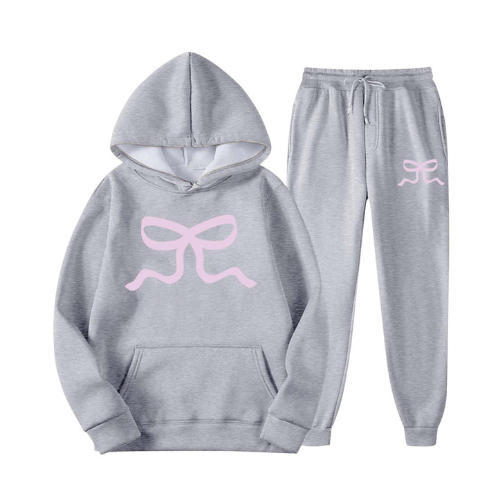 Ensemble de sweat à capuche décontracté et de pantalon de jogging pour femmes Chic & Stil