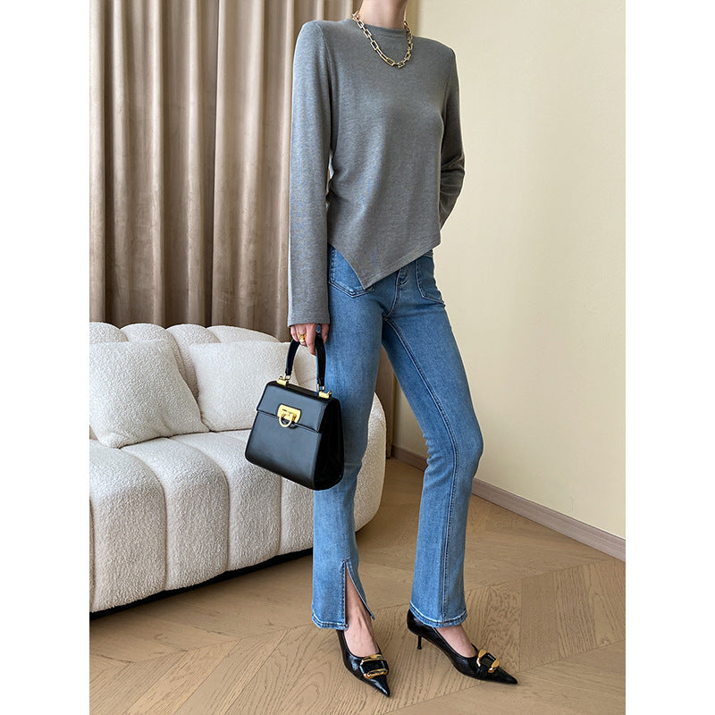 Women's High-Waisted Wide-Cut Jeans Chic & Stil