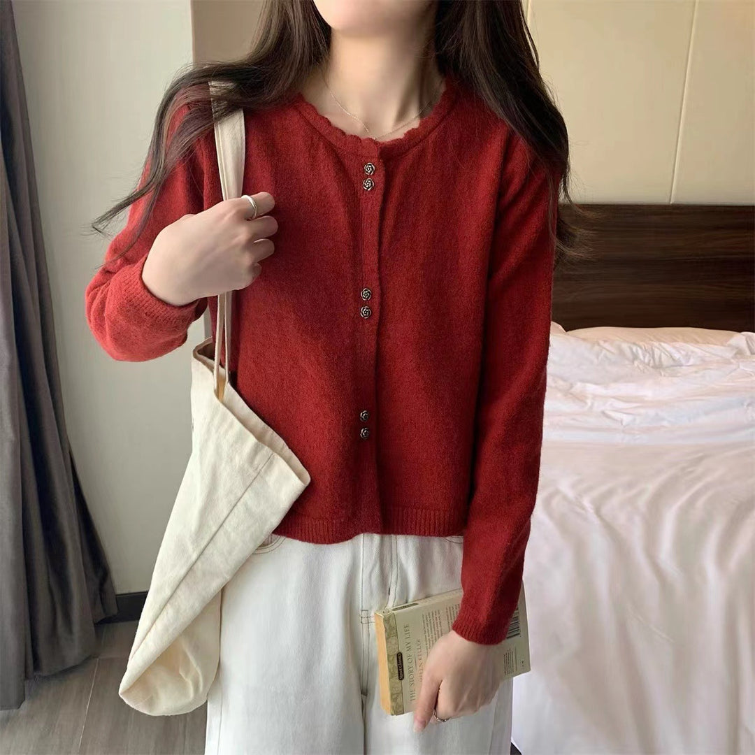 Cardigan confortable pour femmes avec fermeture à boutons Chic & Stil