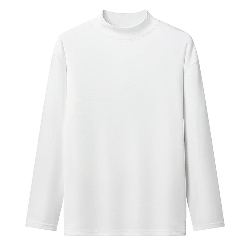Long-sleeve t-shirt with high collar for women in high-quality material Lune London