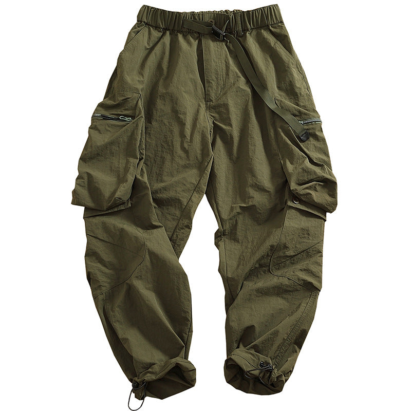 Men's cargo pants with practical pockets and elastic waistband Lune London