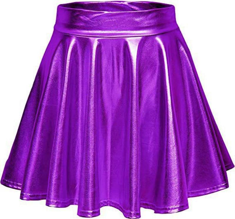 High-waisted elegant synthetic leather skirt for women Lune London