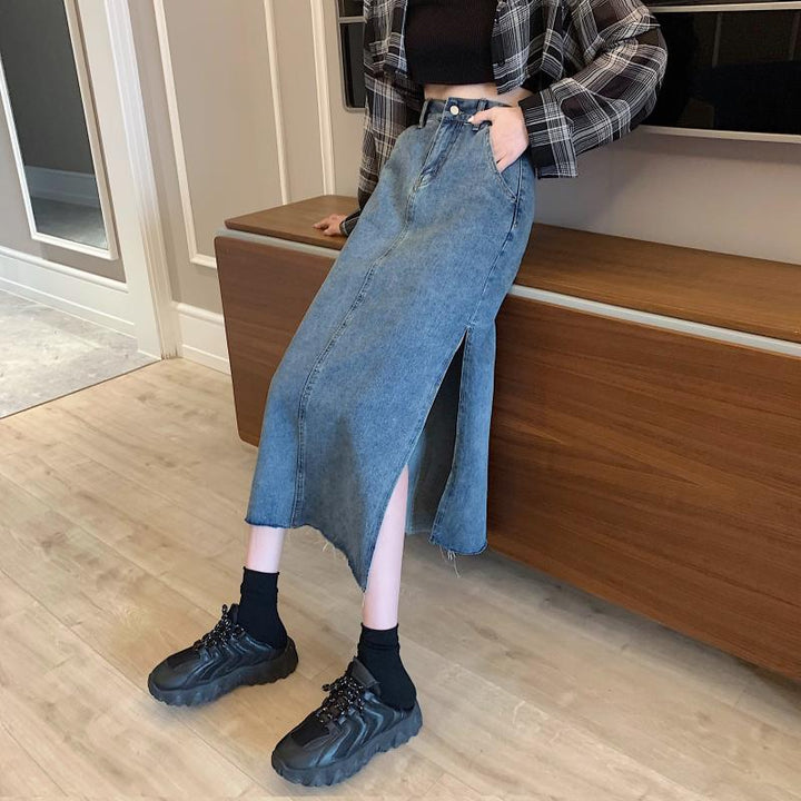 Jupe en denim pour femmes Chic & Stil