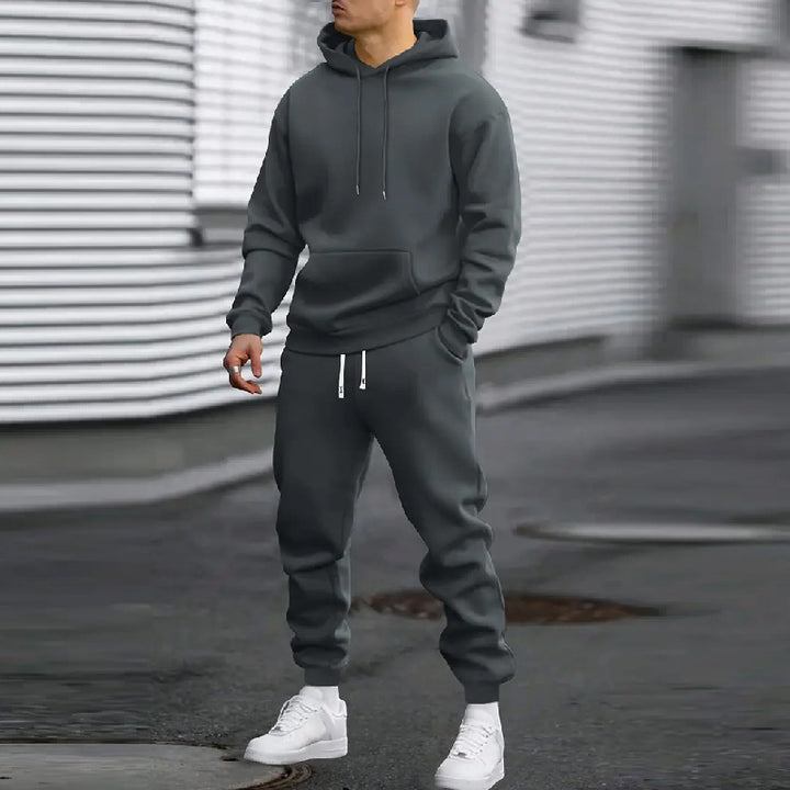 Men's Hooded Sports Tracksuit with Practical Pockets Lune London