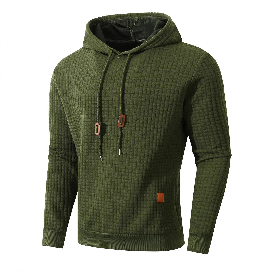 Men's hoodie with textured design Lune London