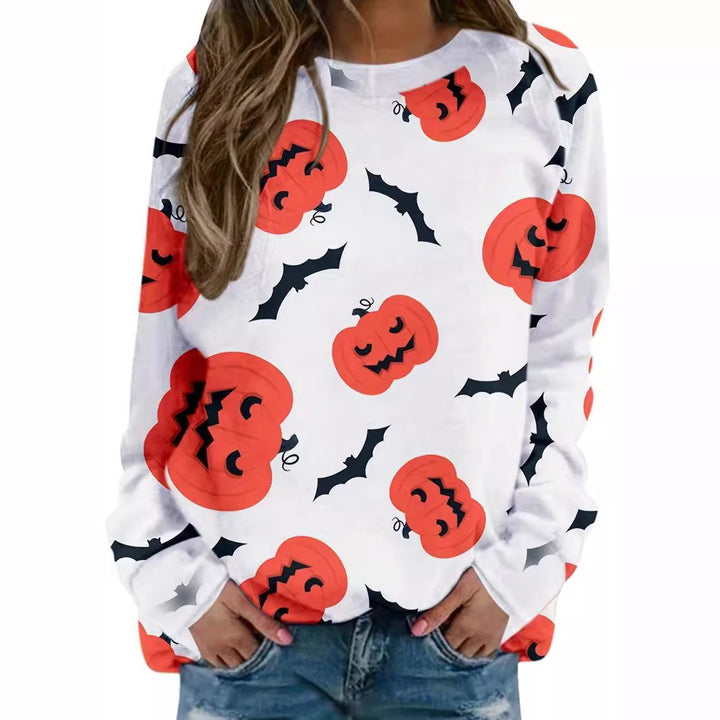 Casual women's sweatshirt with Halloween pattern and comfortable fit Lune London