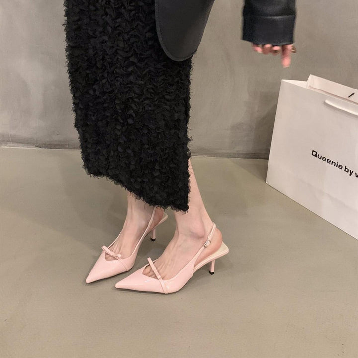 Women's Slingback Pumps with Elegant Cut and Fine Strap Lune London