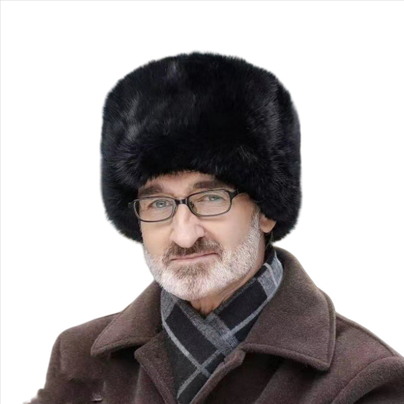 Fur hat for men with ear protection Lune London
