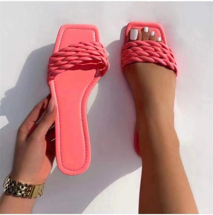Chic Woven Slip-On Sandals for Women