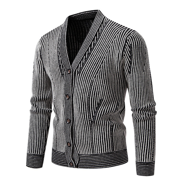 Men's knitted jacket with structured design Lune London